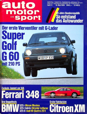 Deckblatt Auto Motor und Sport (11/1989)